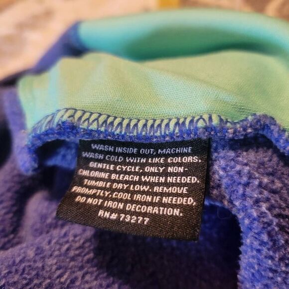 Fila Blue Women's 1/4 Zip Pullover Hoodie Size Medium - Picture 7 of 7